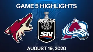 NHL Highlights | 1st Round, Game 5: Coyotes vs. Avalanche - Aug. 19, 2020