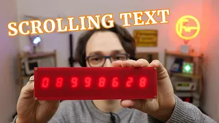 Make a scrolling text display with CD4094 shift registers!