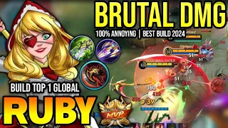 RUBY BEST BUILD 2024 | BUILD TOP 1 GLOBAL RUBY GAMEPLAY | MOBILE LEGENDS✓