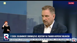 P.Duda: Żarty się skończyły! Będziemy twardo wspierać rolników 6 marca! | Gość Dzisiaj