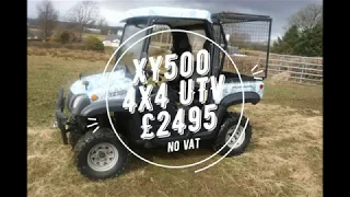 XY500 4X4 UTV ROAD REG 2012 QUAD DRIVE AWAY SOLD BY www catlowdycarriages com