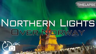Magical Northern Lights over Norway - Timelapse Video, 4k