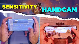 HANDCAM 4 Finger Claw + AIMBOT All Sensitivity Settings ( iPhone 14 Plus )