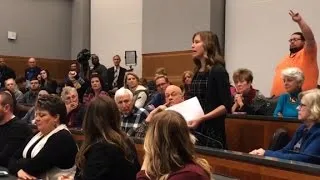 Teacher's town hall question goes viral