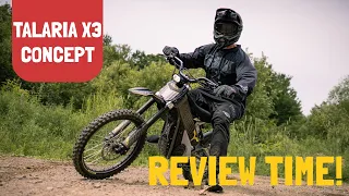 Talaria XXX Concept Review | Electric Dirt Bike | Talaria X3 250 km Range