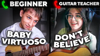 BABY-VIRTUOSO SHOCKED GUITAR TEACHERS | PRANK