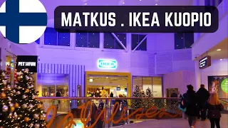 Walking in the most beautiful Finnish shopping mall Matkus shopping center