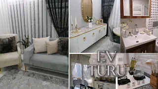 EV TURU 🏘️BOL DEKORASYONLU YENİ GELİN EV TURU