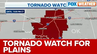 Tornado Watch Expands Into Texas and Oklahoma on Wednesday