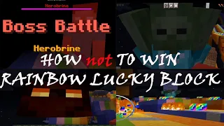 Rainbow Lucky Blocks Race Mod Minecraft PE