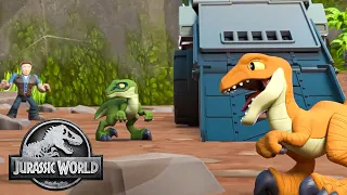 The Mischievous Baby Raptors! | Jurassic World | Kids Action Show | Dinosaur Cartoons