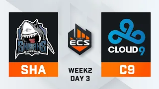 Sharks vs Cloud9 - Map 2 - Nuke (ECS Season 8 - Week 2 - DAY3)