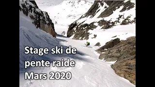 stage ski de pente raide