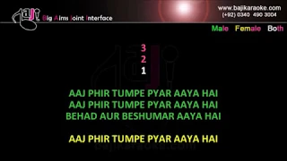 Aaj Phir Tum Pe Pyar Aaya Hai - Video Karaoke - Arijit Singh - by Baji Karaoke