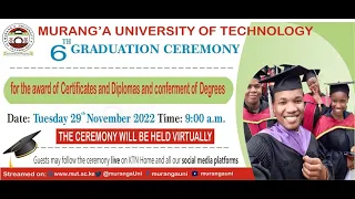 Murang'a University of Technology 6th Graduation Ceremony