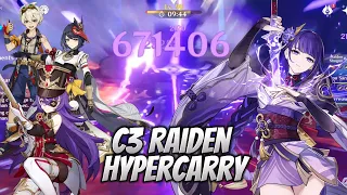 C3R1 Raiden Hypercarry with Chevreuse - Spiral Abyss 4.3