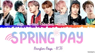 BTS (방탄소년단) 'Spring Day' (봄날) 🌸 Lyrics [Color Coded Han_Rom_Eng]