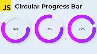 📇How To Make Circular Progress Bar | HTML CSS JavaScript