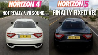 100+ Forza Horizon 5 vs Forza Horizon 4 SOUNDS COMPARISON (STOCK ENGINES)