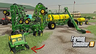 WILL JOHNNY GATOR PULL THE GIANT SEEDER?|FARMHAND WRECK (IOWA ROLEPLAY) FS19