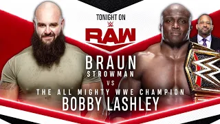 "The All Mighty WWE Champion" Bobby Lashley vs Braun Strowman (Full Match Part 1/2)