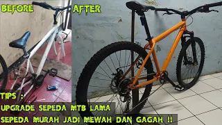 Upgrade Sepeda MTB Lama | Restorasi, Fork, SingleChainring, Pedal Prommend