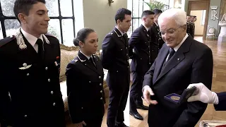 Rappresentanza di Allievi degli Istituti di Formazione Militare incontrano il Presidente Mattarella