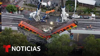 En video: El momento del desplome mortal de un tramo del metro en México | Noticias Telemundo