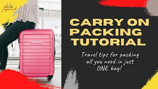 TRAVEL HACK | Carry On ONLY Packing!