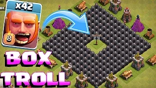 Clash Of Clans - BOX TROLL!! ALL TROOPS / ALL HEROES IN A BOX!! (King hulk)