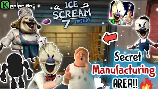 New Secret Manufacturing Area Coming in Ice Scream 7 Friends : Lis 🤯🤫| Full Explanation🔥| Keplerians