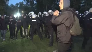 Vor G20-Gipfel in Hamburg: Erste Zusammenstöße zwischen Polizei und Demonstranten