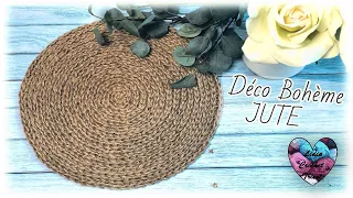 Déco Bohème Crochet en jute TENDANCE! "Lidia Crochet Tricot" #jute #crochetbohème