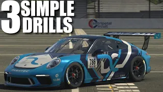 3 ESSENTIAL (but simple) drills to help make you quicker in the iRacing Porsche 911 Cup Car
