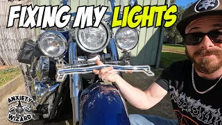 Fixing Honda Shadow VT750 Light Bar