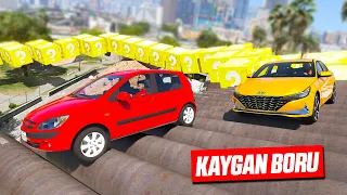 Hyundai Arabalar ile GTA 5'de Sınırları Zorladık: Kaygan Boru Parkuru Macerası