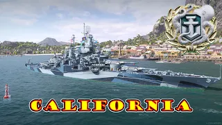 Meet The California! Tier 5 American Battleship (World of Warships Legends Xbox One X) 4k