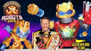 Treasure X Robots Gold Mega Treasure Bot 25 Levels of AdventureFun - Exclusive GoldCrown Toy review!