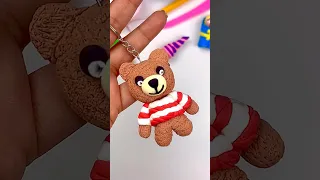 🐻 DIY How to make Cute Pink Teddy Bear using polymer clay | Easy Valentine Day Gift Idea | Easy Step