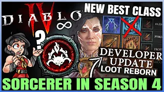 Diablo 4 - Sorcerer is Changing Forever - Season 4 Nerfs, Best Builds & New Highest Damage Class!