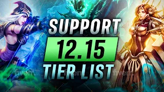 12.15 Support Tier List In-depth Meta Analysis - League of Legends