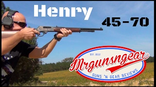 Henry 45-70! Color Case Hardened Lever Gun Beauty (HD)