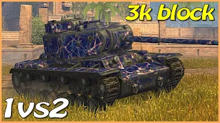 #WoTBlitz 1v2 3k block / KV-4 / 2 frags / 4.7k dmg