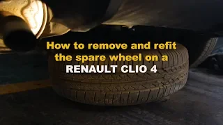 How to remove and refit the spare wheel on a Renault Clio 4