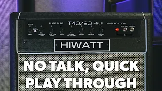 Hiwatt T40/20 112 - No Talk Mini Demo