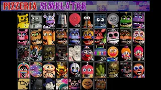 Ultra Custom Night (1.6.45) | CHARACTER MECHANIC WALKTHROUGHS | Pizzeria Simulator (FNaF6)