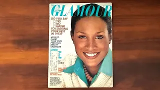 1974 January ASMR Magazine Flip Through: Glamour w Beverly Johnson, Janis Joplin