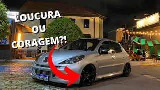 PEUGEOT 207 NA FIXA E COM RODAS 17 TALA 7,5!