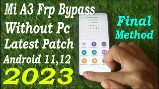 Redmi Mi A3 Frp Bypass Without Pc  Latest Method 100% Success final solution 2023