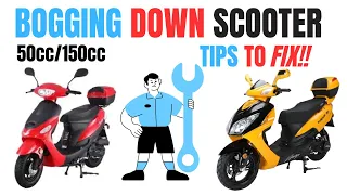 WHY DOES MY SCOOTER BOGS DOWN WHEN I GIVE IT GAS